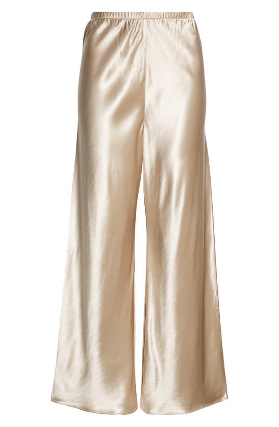Shop Interior The Arthur Satin Pants In Champagne