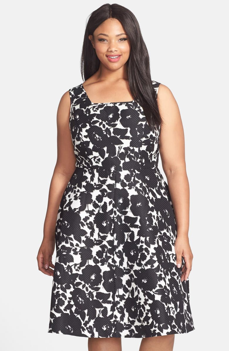 Gabby Skye Floral Print Fit & Flare Sundress (Plus Size) | Nordstrom