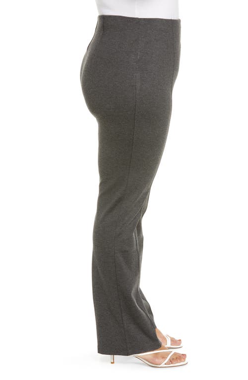 Shop Lyssé Lyssè Elysse High Waist Wide Leg Ponte Pants In Charcoal