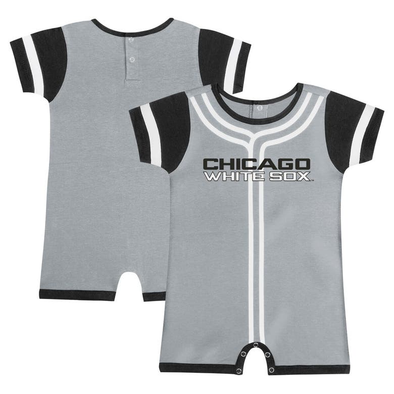 Shop Outerstuff Infant Gray Chicago White Sox Fast Pitch Romper