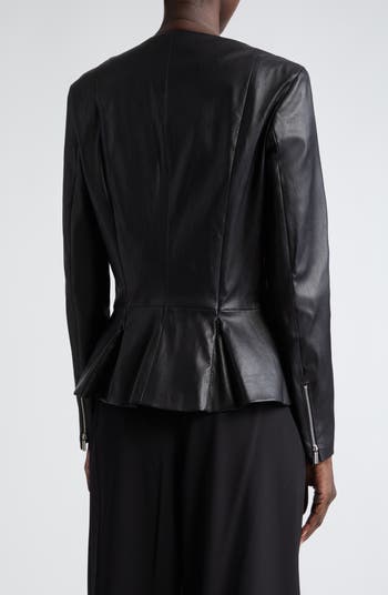 The Row Anasta Lambskin Leather Jacket Nordstrom