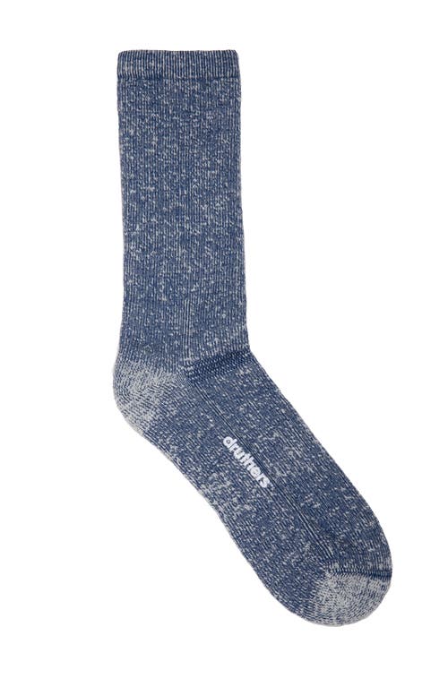 Shop Druthers Nyc Merino Wool House Sock In Blue