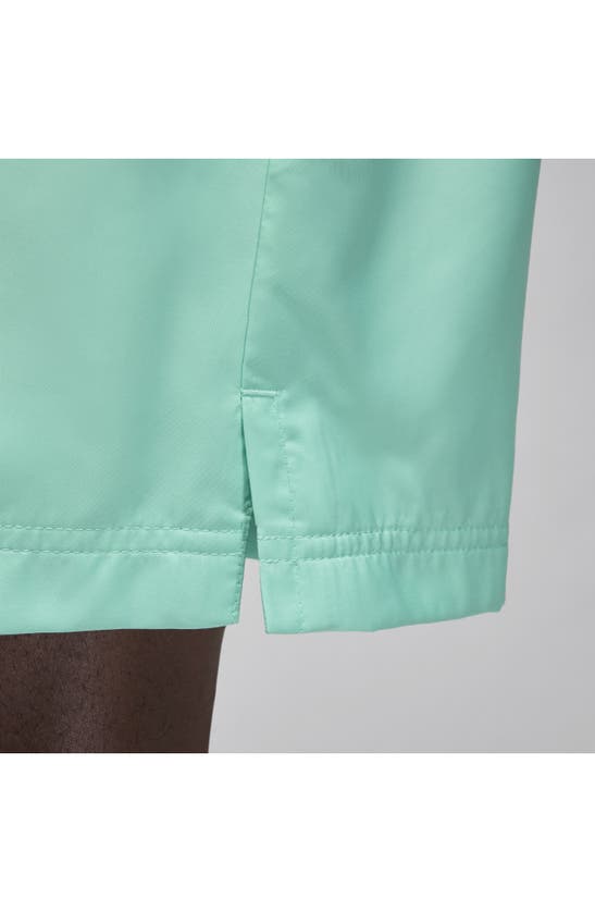 Shop Jordan Essentials Poolside Shorts In Emerald Rise/ White