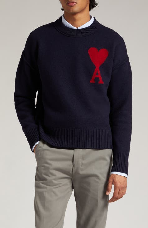 AMI PARIS Ami de Coeur Monogram Wool Sweater | Nordstrom