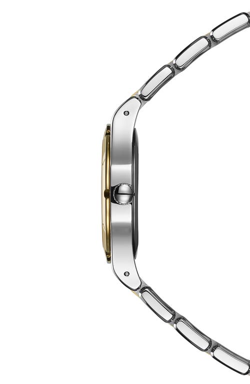 Balmain Be Diamond Moon Phase Bracelet Watch, 33mm In Stainless Steel/yellow Gold