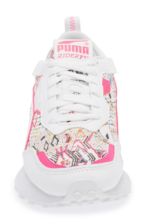 Puma Rider Fv Artisan Sneaker In White-ravish