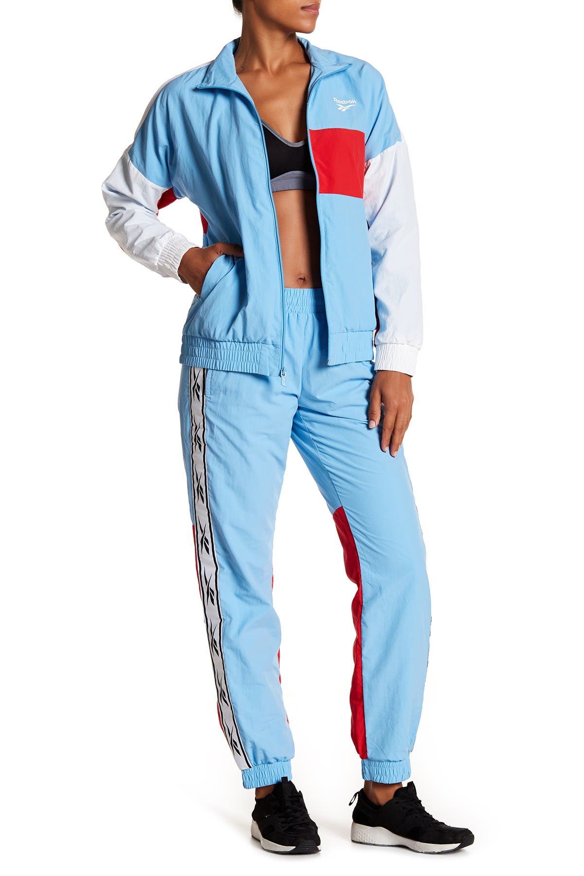 reebok woven track pants