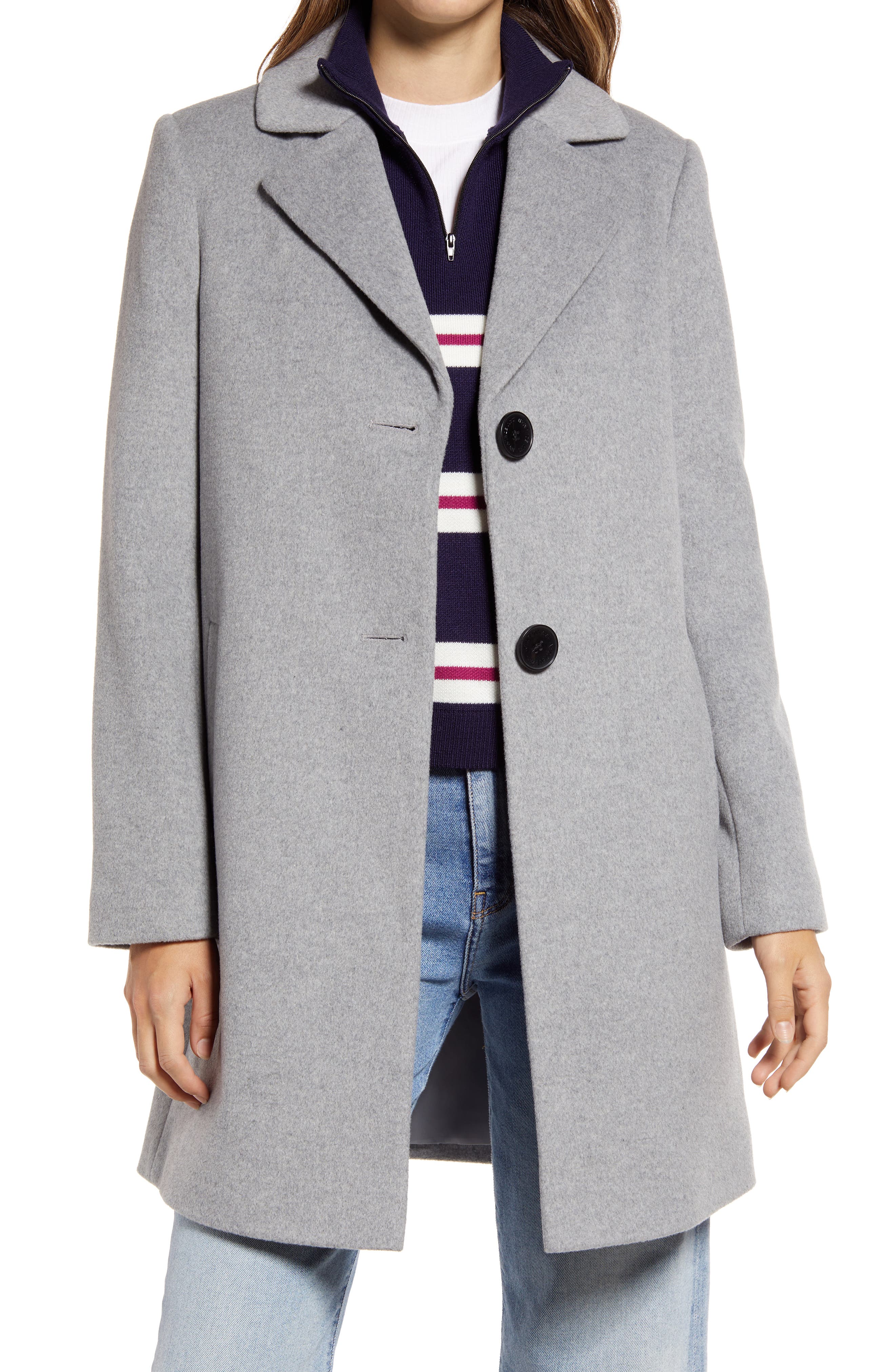 long grey jacket womens