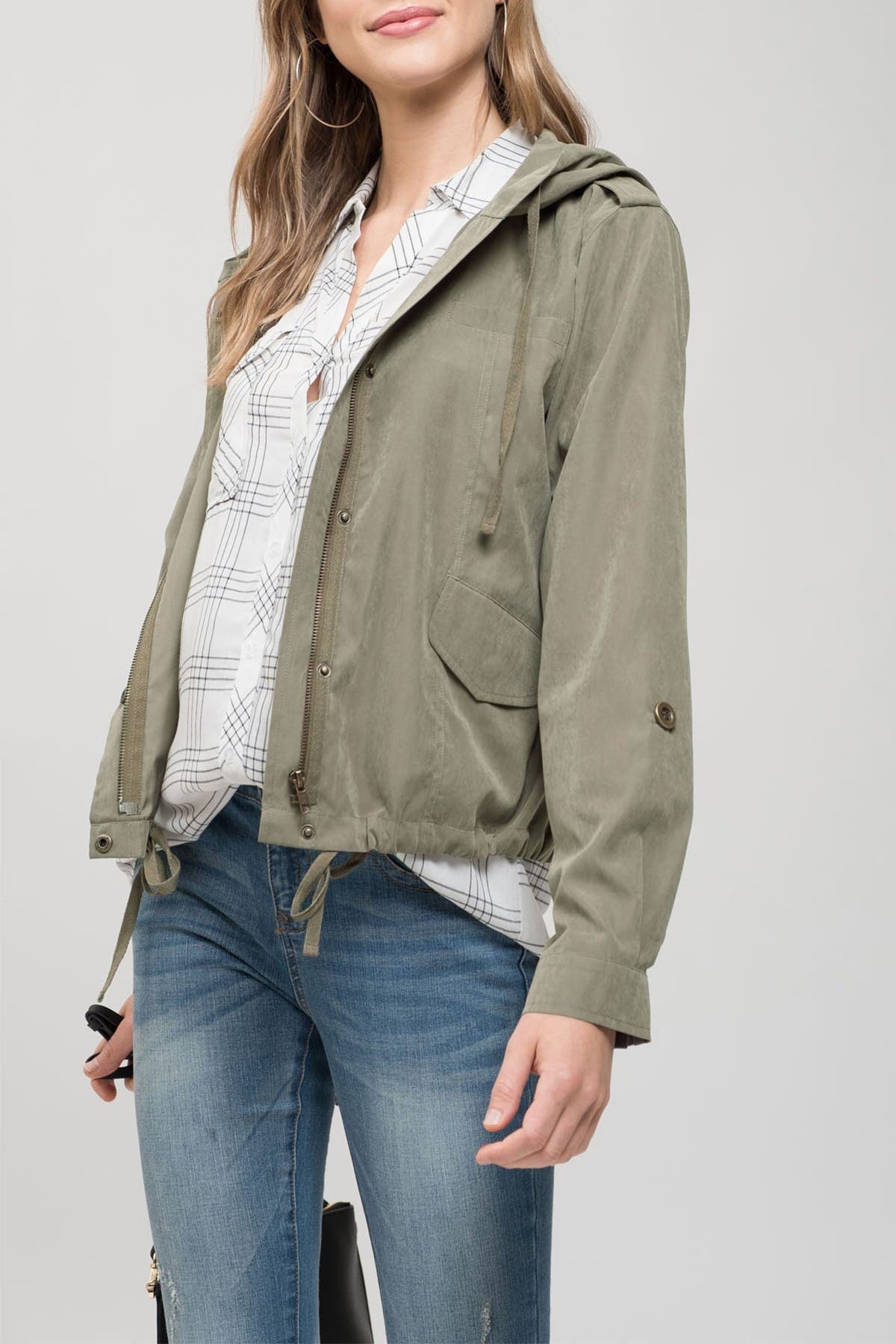 Blu Pepper Lightweight Woven Jacket Nordstrom Rack