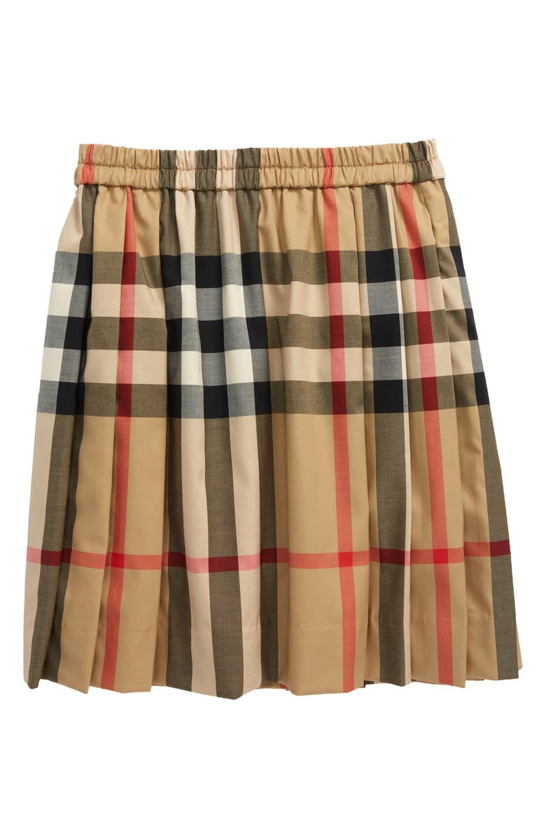 Burberry Kids' Hilde Check Pleated Skirt | Nordstrom