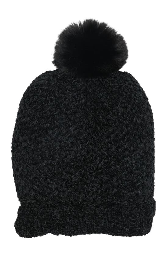 Melrose And Market Chenille Beanie In Black