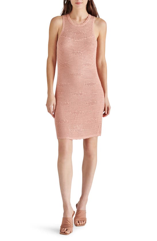 STEVE MADDEN RONNIE OPEN STITCH SWEATER DRESS