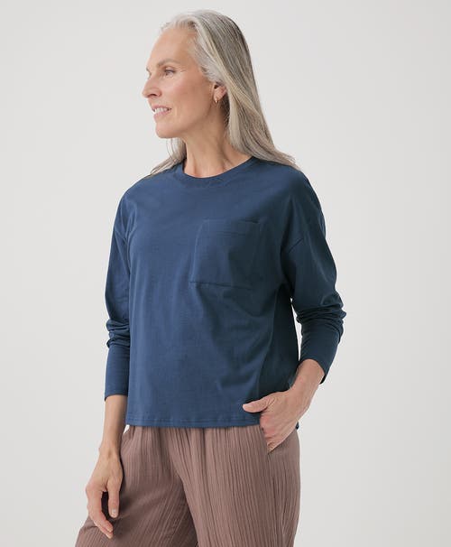 PACT PACT ORGANIC COTTON SOFTSPUN LONG SLEEVE POCKET TEE 