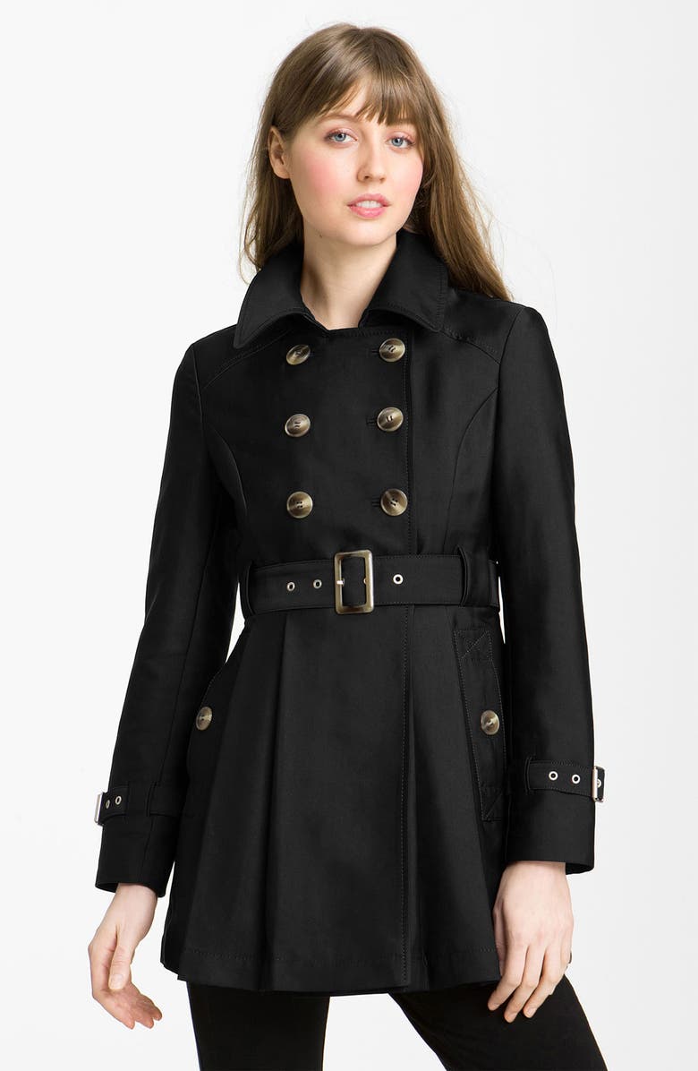 Kenneth Cole New York Double Breasted Skirted Trench (Online Exclusive ...