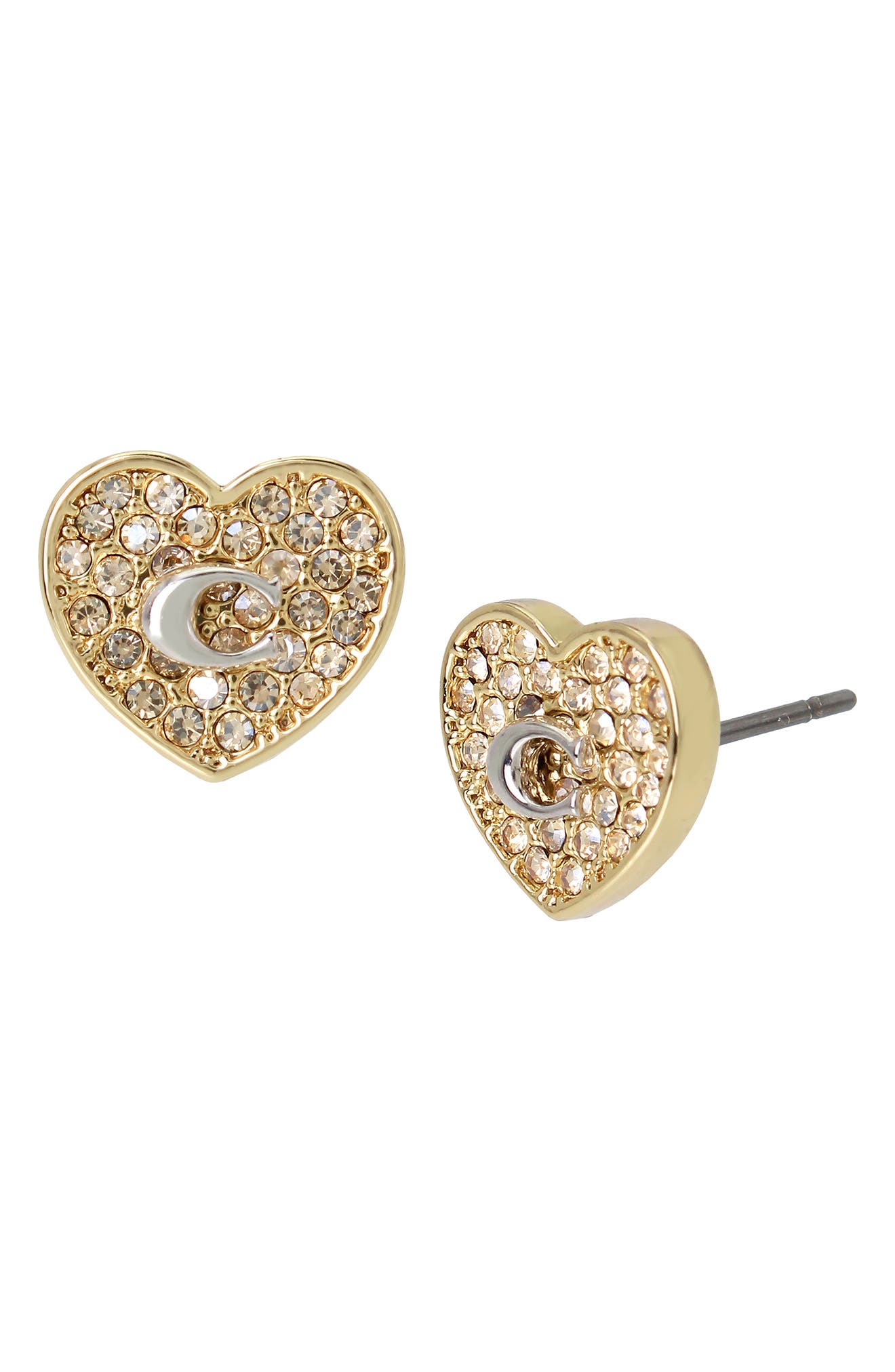 coach diamond earrings