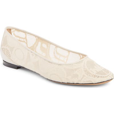 Chloe Lauren Ballerina Flat, Beige