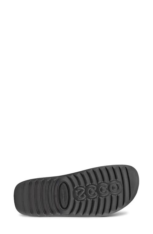 Ecco Cozmo Perforated Mule In Black