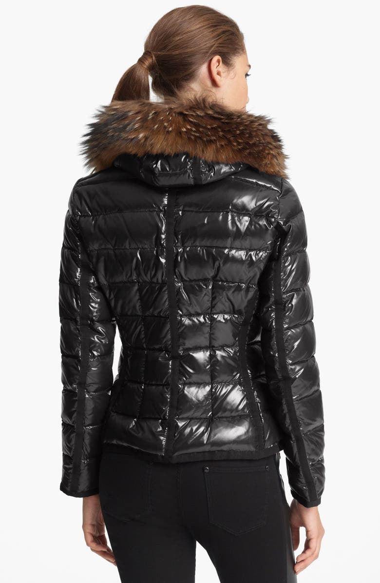 Moncler 'Celsie' Genuine Coyote Fur Collar Down Jacket, Alternate, color, 