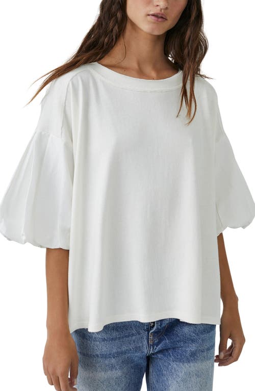 Free People Blossom Raw Edge Top Optic White at Nordstrom,