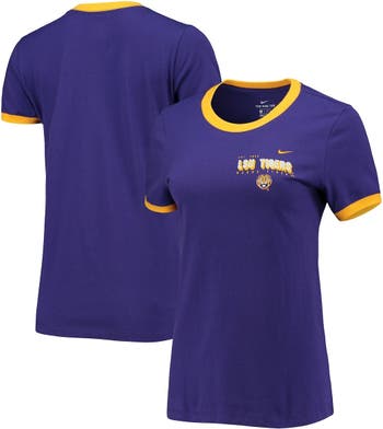 Nike Women's Nike Purple LSU Tigers Ringer T-Shirt | Nordstrom