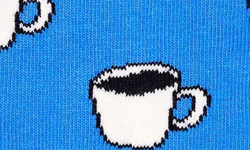 Shop Happy Socks My Cup Of Tea Crew Socks In Blue