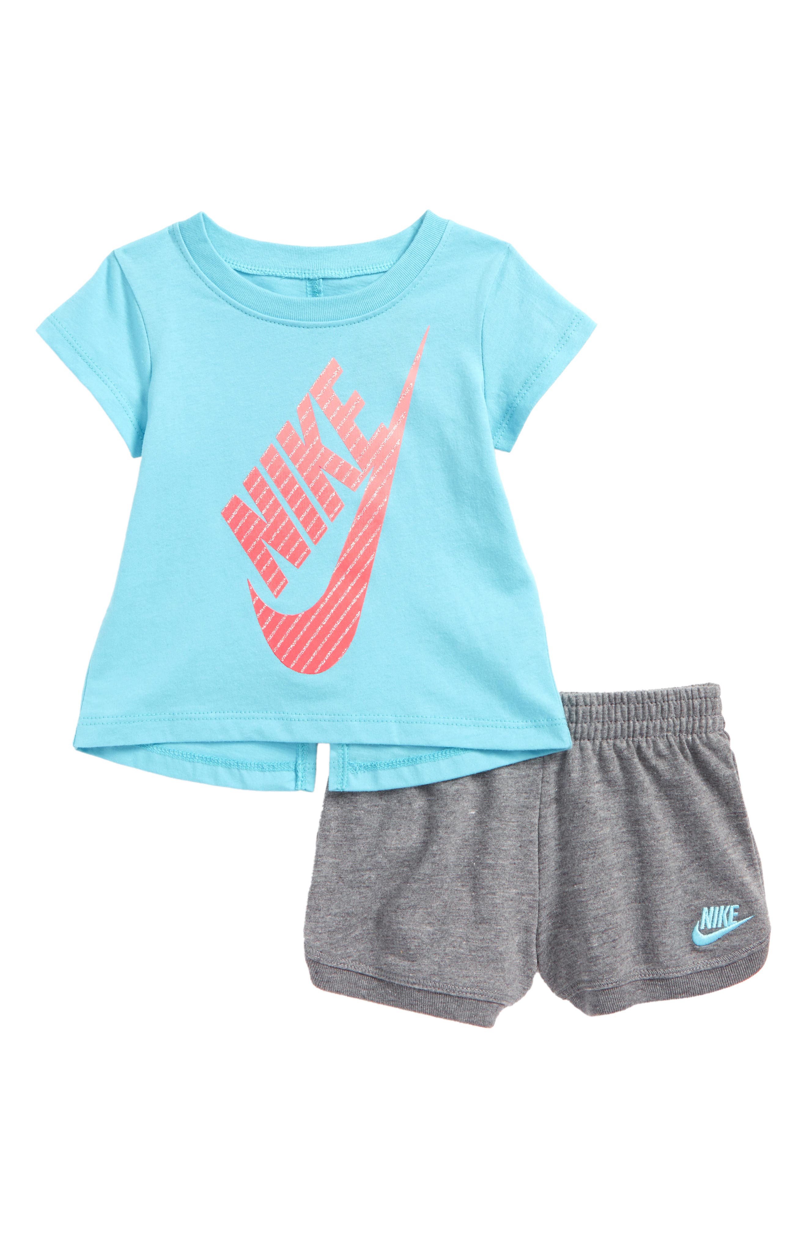 Nike Gradient Futura Tee & Shorts Set (Baby Girls) Nordstrom