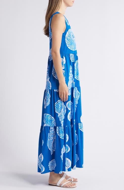 Lilly Pulitzer ® Sydnee Seashell Print Maxi Dress In Barton Blue Oversized