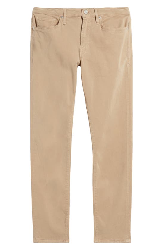 Shop Frame L'homme Slim Fit Five-pocket Twill Pants In Khaki