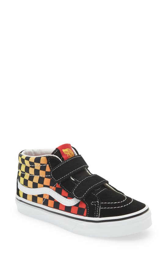 Vans Kids' Sk8-mid Reissue Sneaker In Flame Logo Repeat Black/ Multi ...
