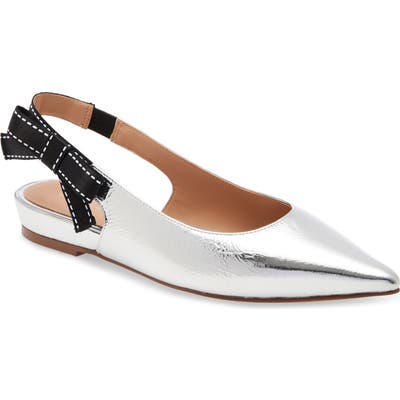 Linea Paolo Danica Slingback Flat, Metallic