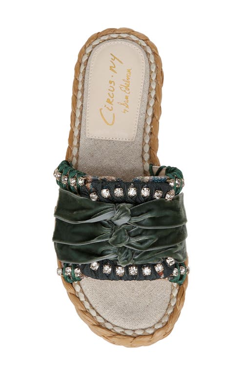 Circus Ny By Sam Edelman Wyatt Ribbon Platform Slide Sandals In Natural Multi