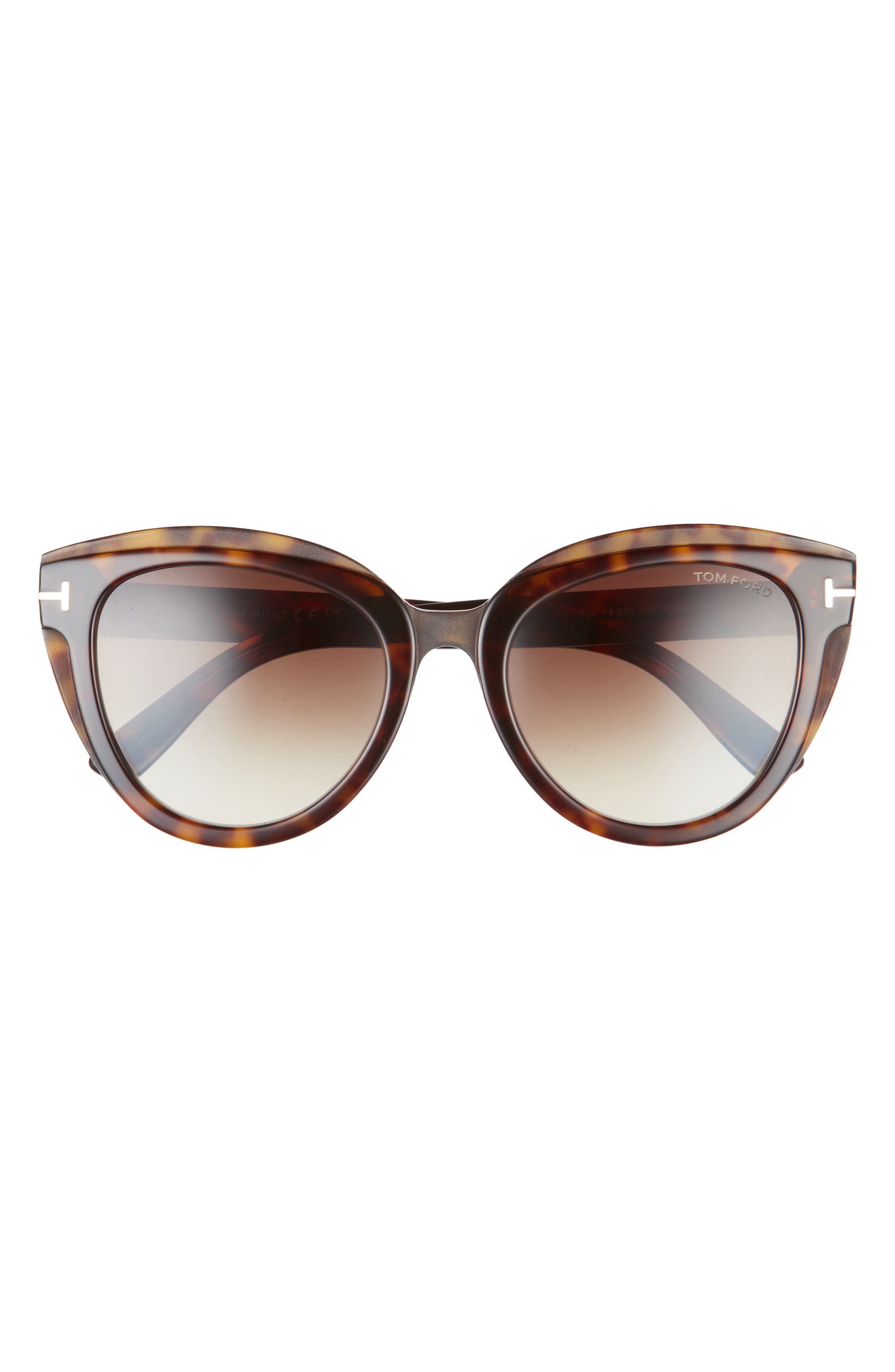 Tom Ford Tori 53mm Cat Eye Sunglasses in Dark Havana /Gradient Brown