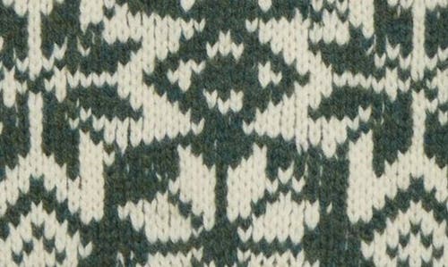 Shop Beams Snow Pattern 3g Wool Sweater Vest In Green 65