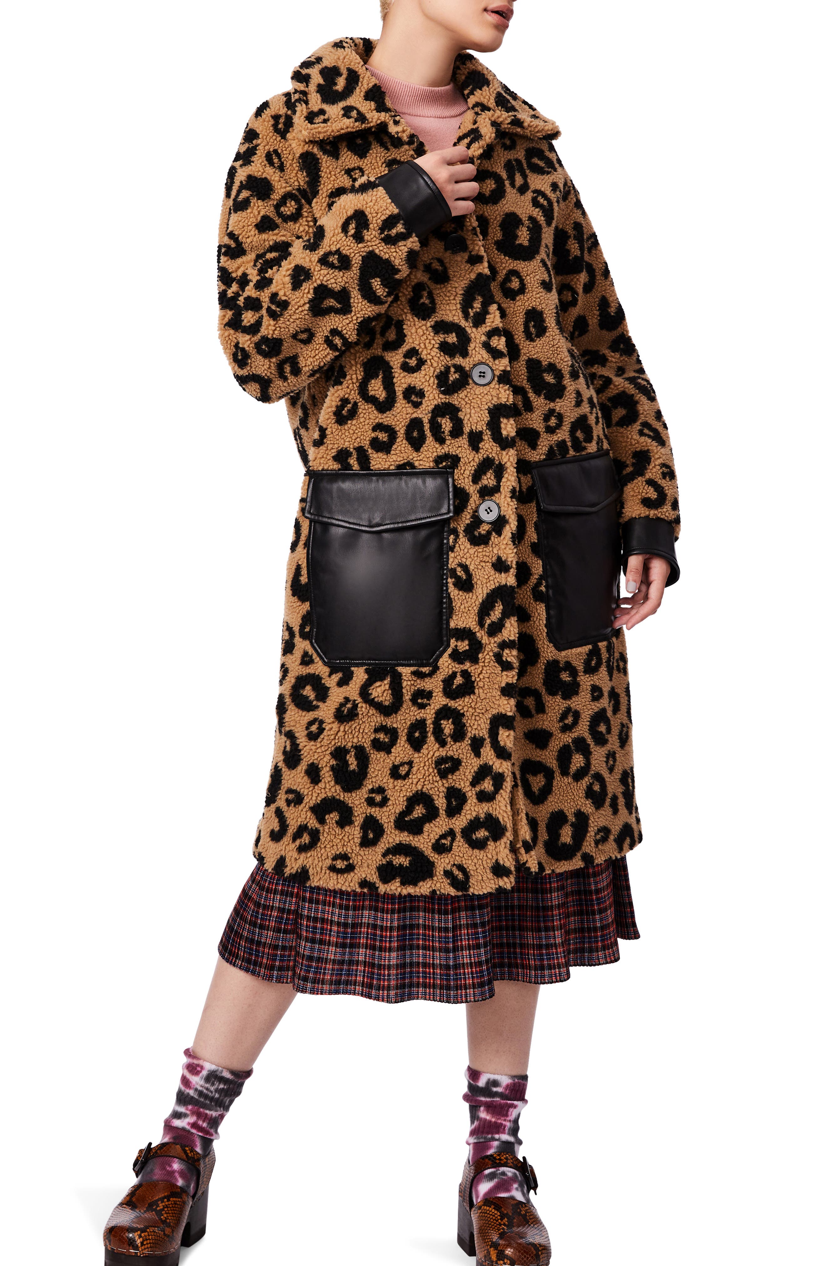 leopard overcoat