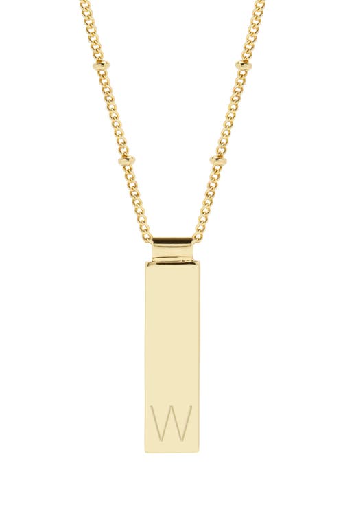 Maisie Initial Pendant Necklace in Gold W
