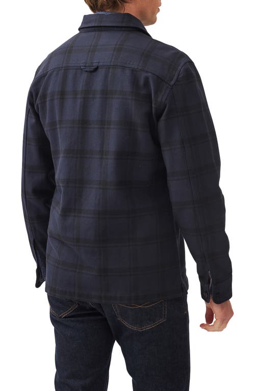 Rodd & Gunn Wadestown Slim Sports Fit Plaid Shirt Jacket In Midnight
