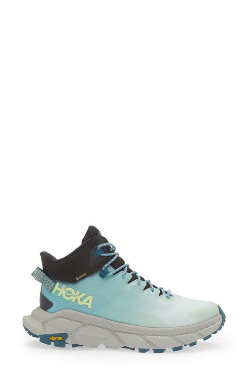 Hoka Trail Code Gtx Womens Casual Lace Up Hiking Shoes In Blue Glass/coastal Shade