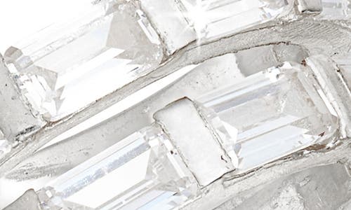 Shymi Cubic Zirconia Swirl Bypass Ring In Silver/white