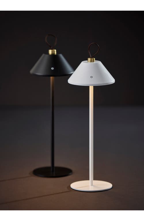 Adesso Lighting Danny Cordless Led Lamp In Black/antique Brass