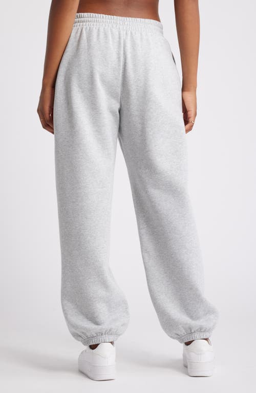 Bp. Oversize Fleece Joggers In Grey Soft Heather