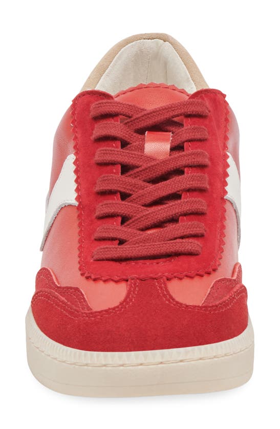 Shop Dolce Vita Notice Sneaker In Red Suede