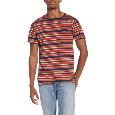 Banks Journal Joshua Stripe Pocket T-Shirt, Blue