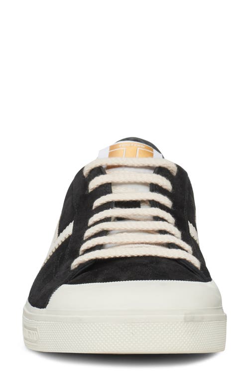 Shop Tom Ford Jarvis Low Top Sneaker In Black/beige/cream