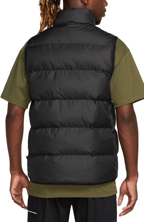 Shop Nike Storm-fit Windrunner Water Repellent Field Vest In Black/black/sail