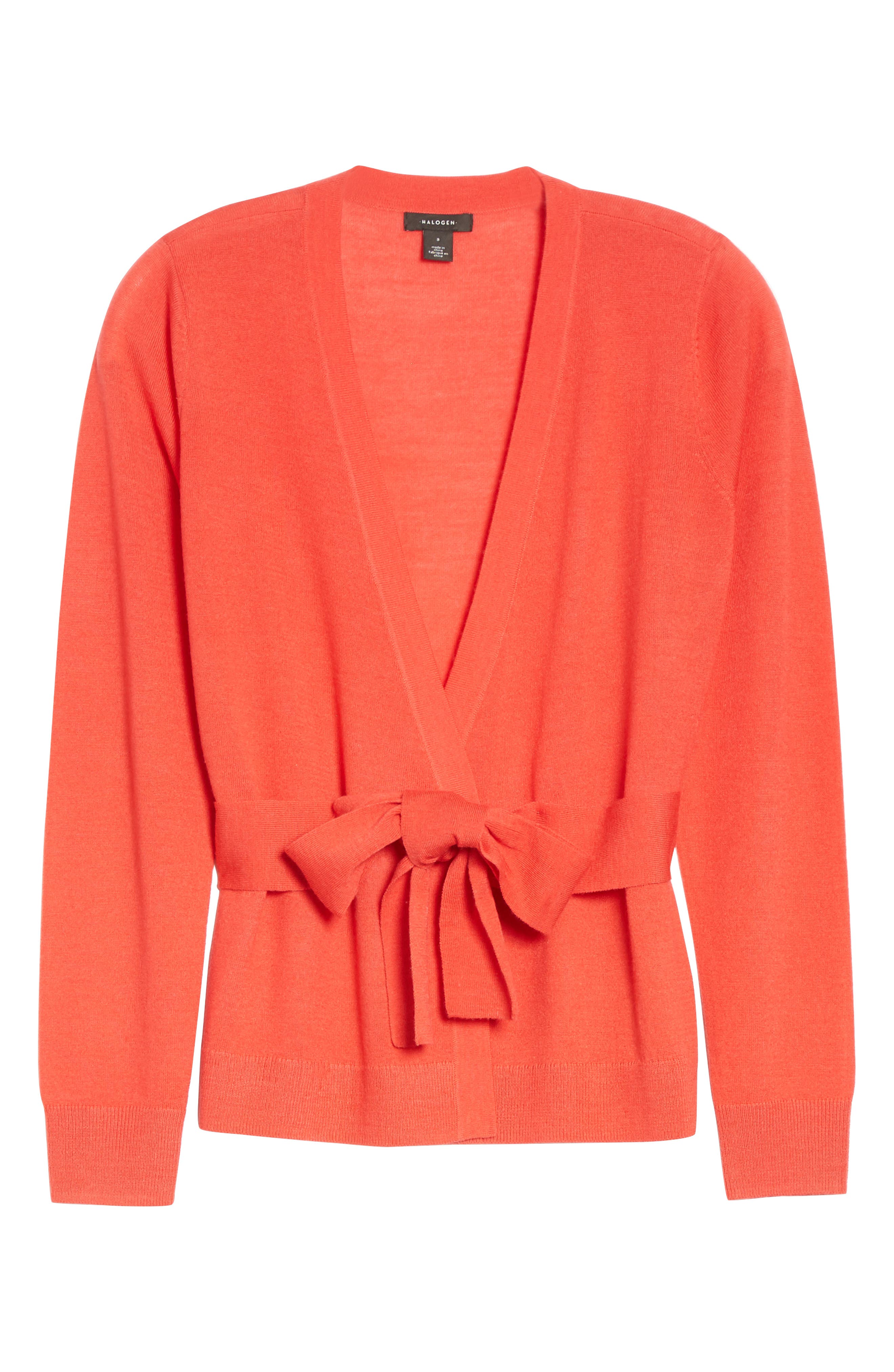 halogen tie waist cardigan