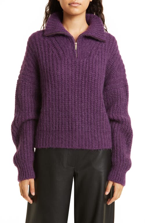 ba & sh Beltan Wool Blend Sweater in Purple