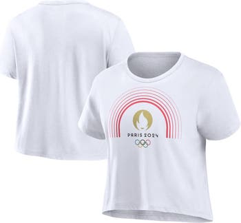 FANATICS Women's Fanatics Branded White Paris 2024 Summer Olympics Cropped T -Shirt