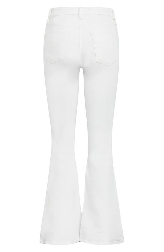 Hudson Jeans Holly Snow Angel High Rise Flare Bootcut Jean In White
