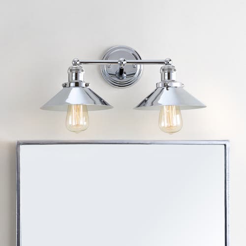 Jonathan Y July 2-light Metal Vanity Light In Chrome