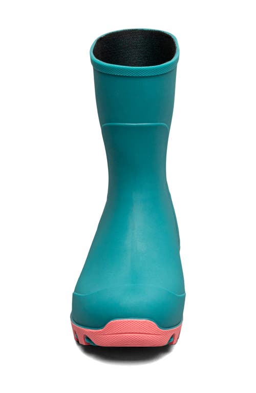Bogs Kids' Essential Mid Waterproof Rain Boot In Turquoise
